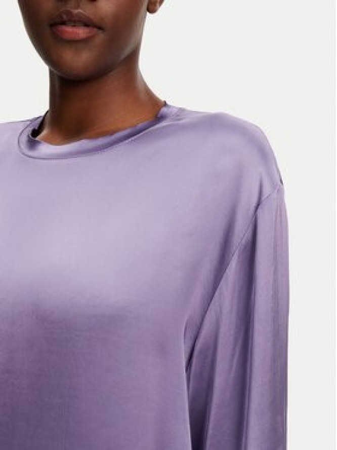 ViCOLO Bluzka TD0013 Fioletowy Relaxed Fit