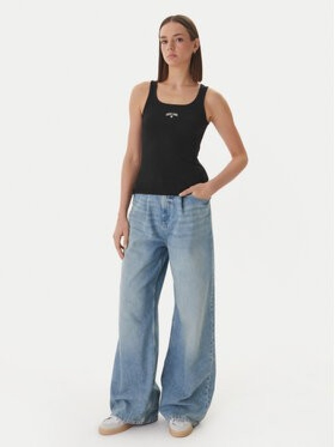 Guess Jeans Top W6GPZ2 KA0H1 Czarny Slim Fit