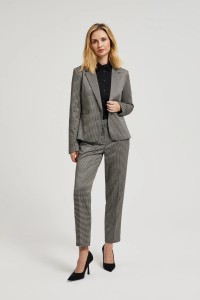 Garnitur w pepitkę beżowy