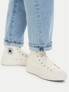 Converse Trampki Chuck Taylor All Star Lift Platform Beads A16107C Écru