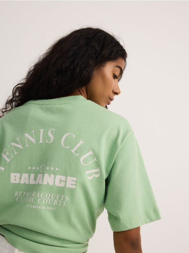 T-shirt z nadrukiem - jasnozielony