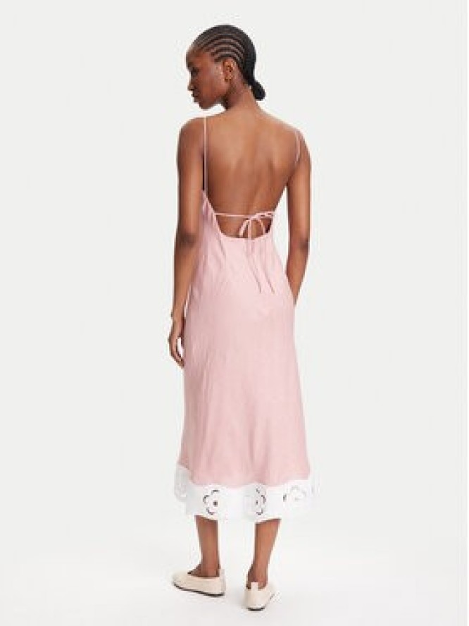 STAUD Sukienka letnia Palo R25S2283LN Różowy Regular Fit