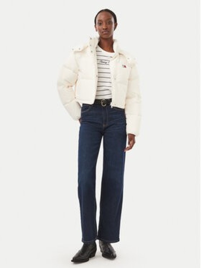Tommy Jeans Kurtka puchowa Alaska DW0DW18609 Biały Cropped Fit