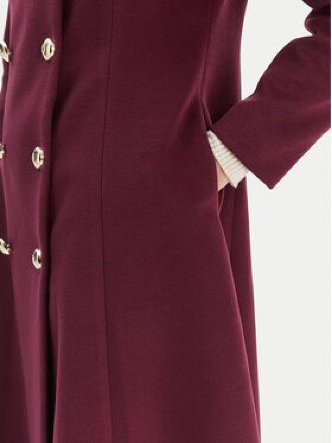 Rinascimento Płaszcz przejściowy CFC0126730003 Bordowy Regular Fit