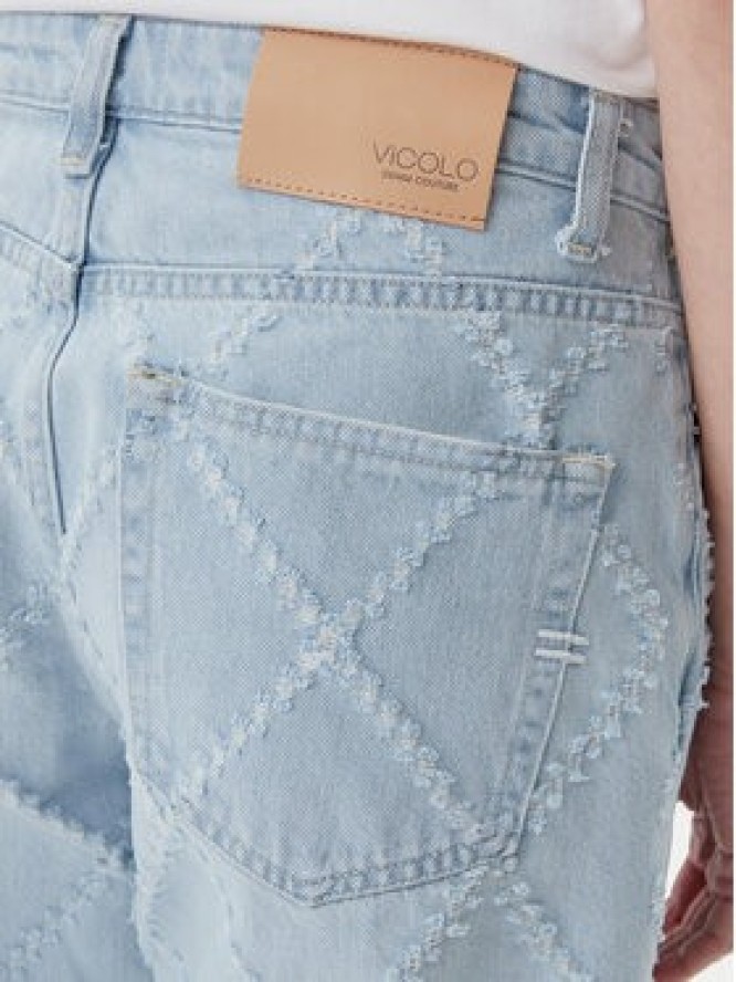 ViCOLO Jeansy DD5023 Błękitny Straight Leg