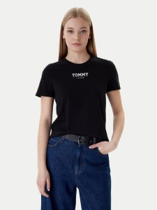 Tommy Jeans T-Shirt Essential DW0DW21842 Czarny Regular Fit