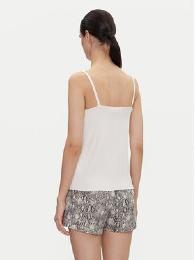 HUGO Top Rib_Vest 50540056 Écru Regular Fit