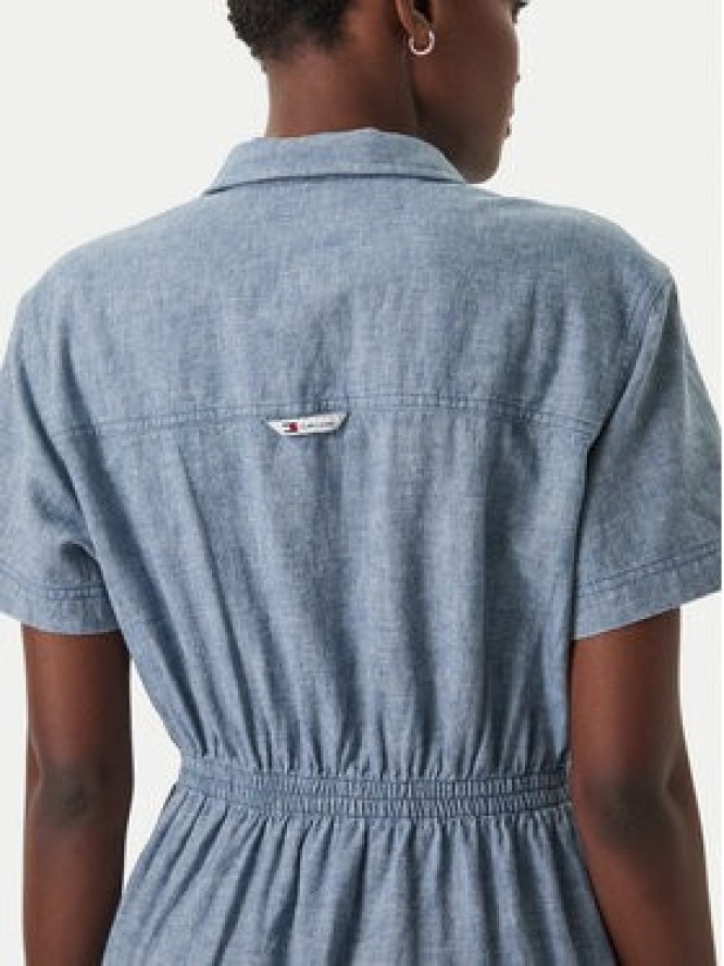 Tommy Jeans Sukienka koszulowa DW0DW18556 Niebieski Relaxed Fit