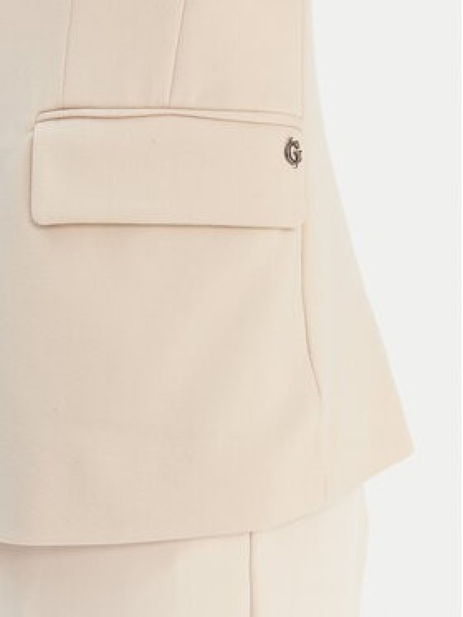 Guess Marynarka W6RN54 KCMU2 Beżowy Regular Fit