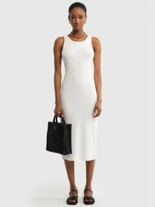 Sukienka damska midi biała Maxinassara 100