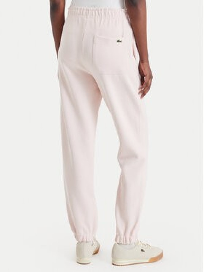 Lacoste Spodnie dresowe XF5244 Różowy jasny Regular Fit