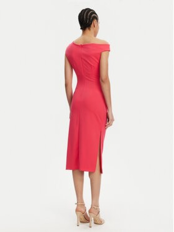 Rinascimento Sukienka koktajlowa CFC0123797003 Różowy Regular Fit