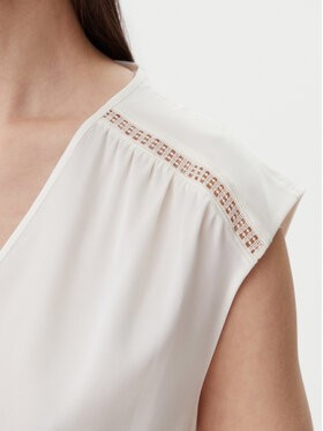 BOSS Bluzka Binadi 50540616 Biały Relaxed Fit