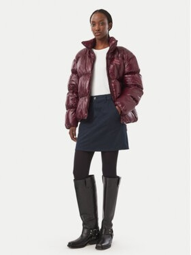 Tommy Jeans Kurtka puchowa Shiny DW0DW23423 Fioletowy Regular Fit