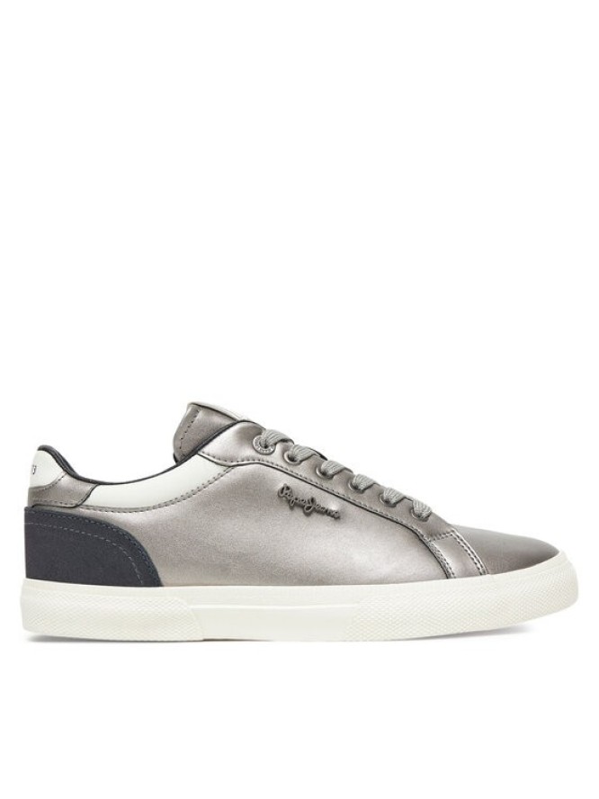 Pepe Jeans Sneakersy Kenton Glam W PLS300005 Srebrny