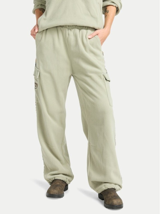 Billabong Spodnie dresowe Winter Camp EBJFB03001 Zielony Loose Fit
