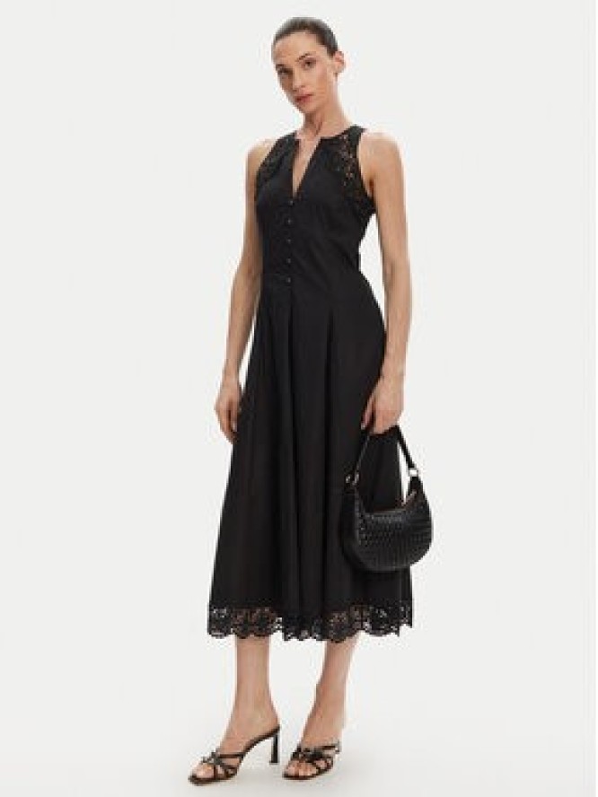 TWINSET Sukienka koktajlowa 251TT2090 Czarny Regular Fit