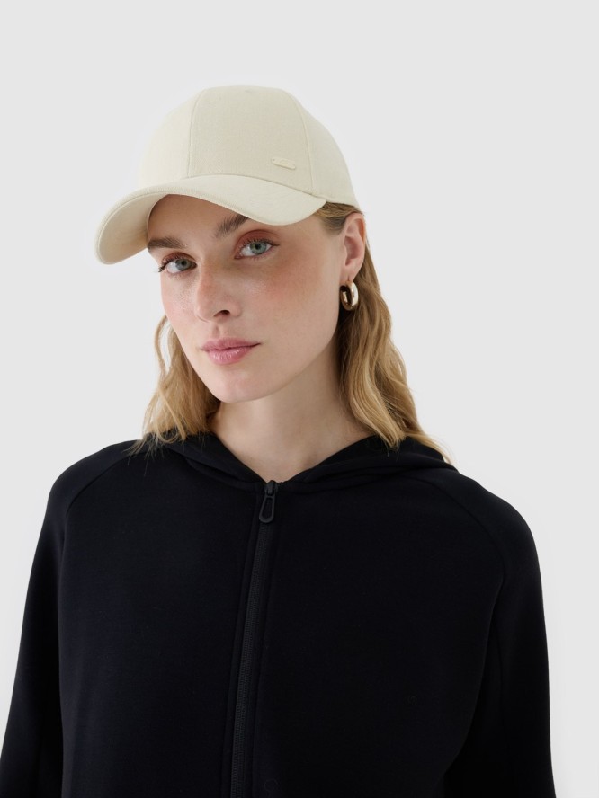 4F Bluza dresowa rozpinana z modalem damska - czarna M