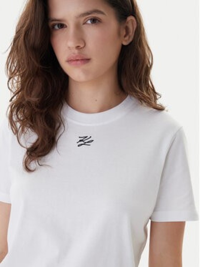 KARL LAGERFELD T-Shirt B1W17091 Biały Regular Fit