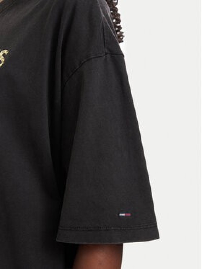 Tommy Jeans T-Shirt DW0DW22803 Czarny Oversize