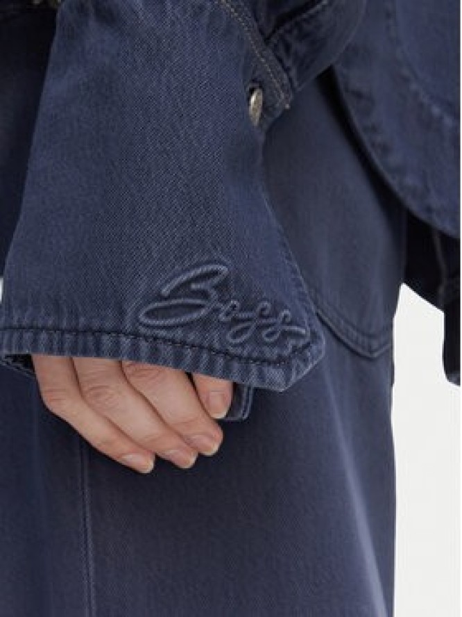 BOSS Koszula jeansowa 50552520 Szary Oversize