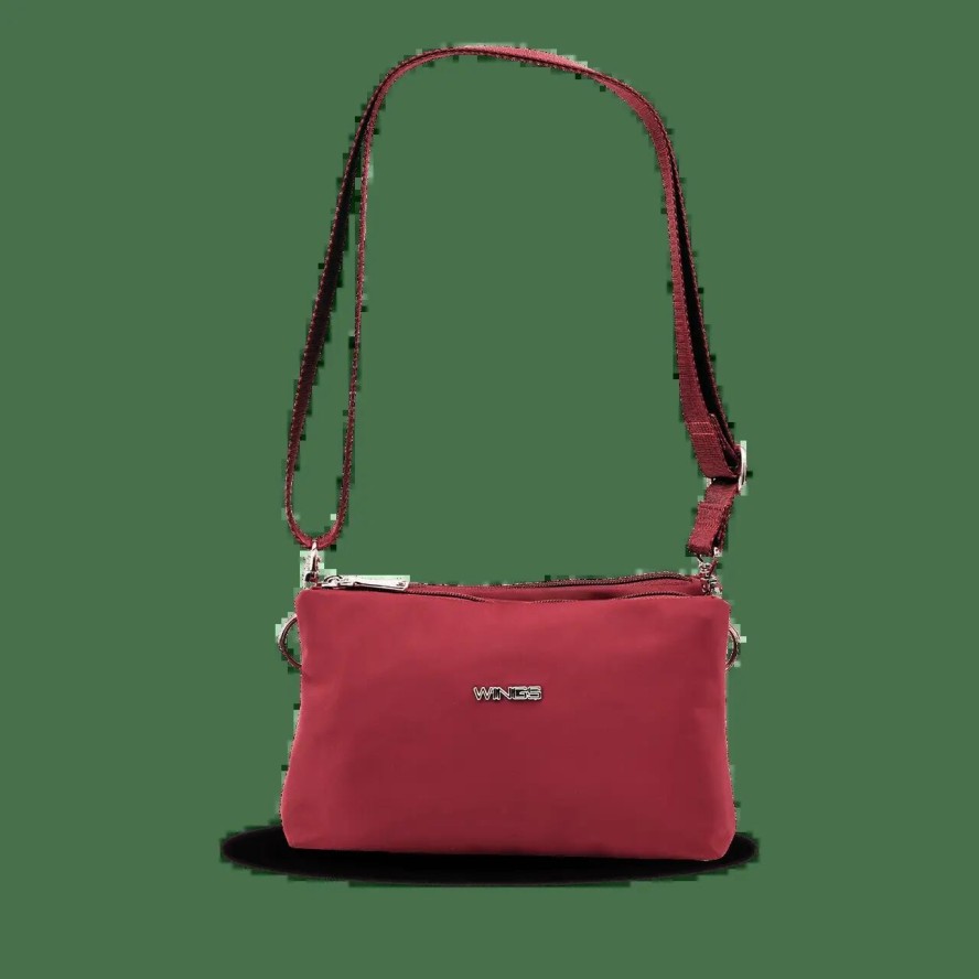 Torebka sportowa ROSELLA z funkcją kosmetyczki DARK RED