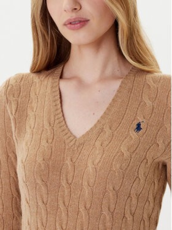 Polo Ralph Lauren Sweter 211971866002 Beżowy Slim Fit