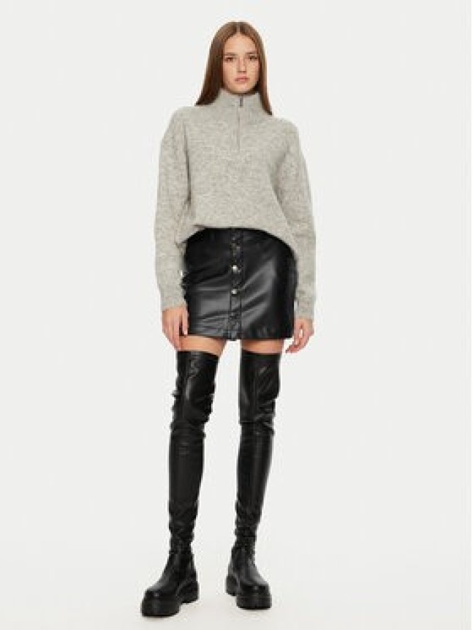 ONLY Spódnica z imitacji skóry Amazing 15331876 Czarny Slim Fit