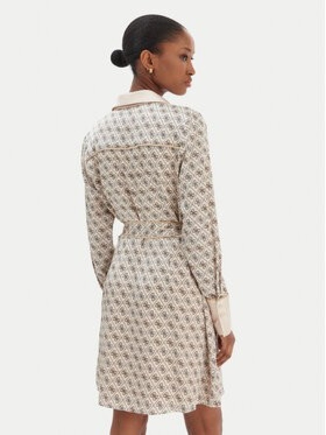 Guess Sukienka koszulowa W6RK90 WF1T2 Beżowy Regular Fit