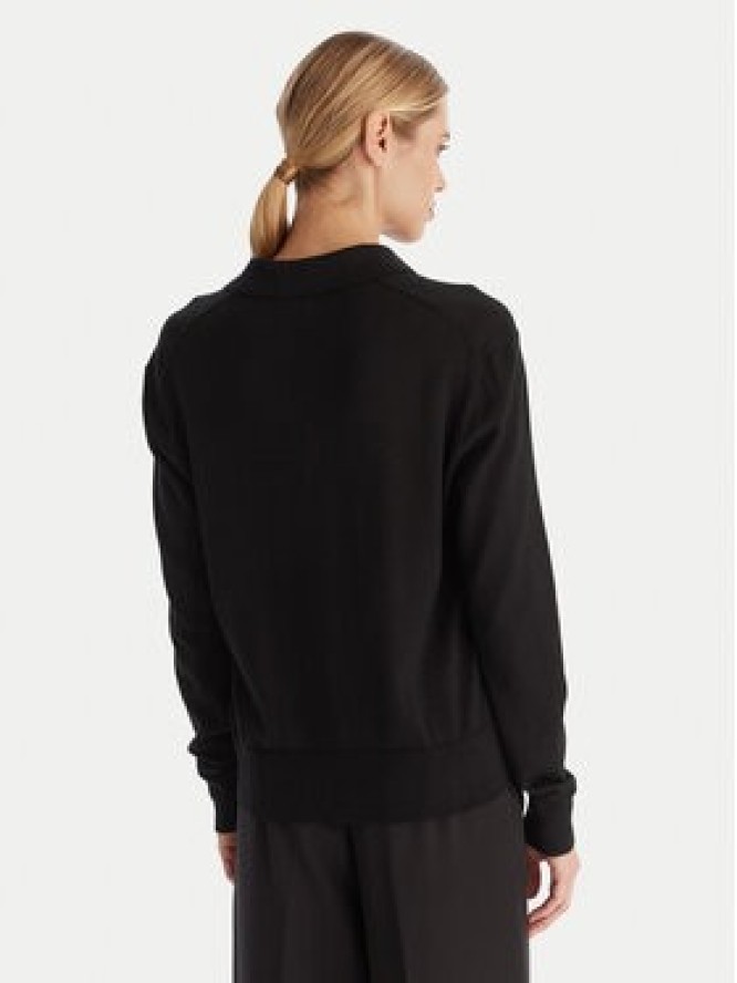 Calvin Klein Sweter LV044A305G Czarny Regular Fit