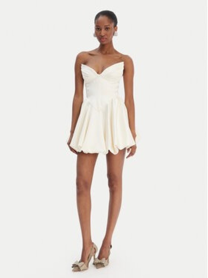 Bardot Sukienka koktajlowa Avella 60137DB Écru Slim Fit