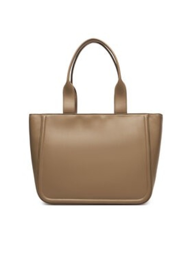 Calvin Klein Torebka Bold Ck Medium Tote LV04F3218G Beżowy