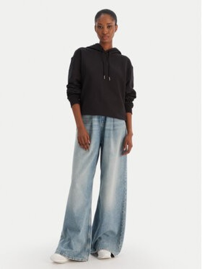 Calvin Klein Jeans Bluza Ls Monogram Terry Po LV047C224G Czarny Regular Fit