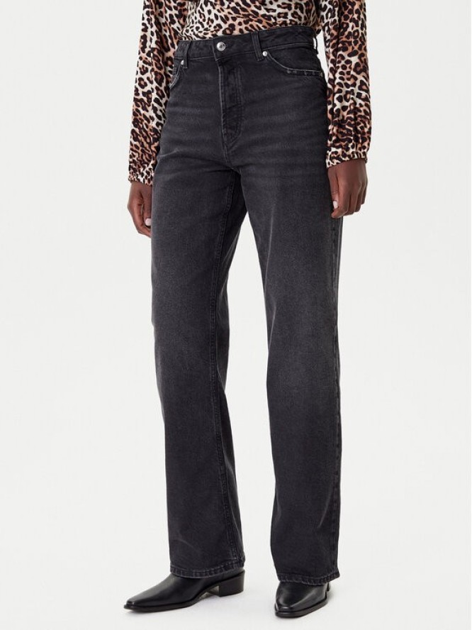 HUGO Jeansy 50546496 Czarny Wide Leg