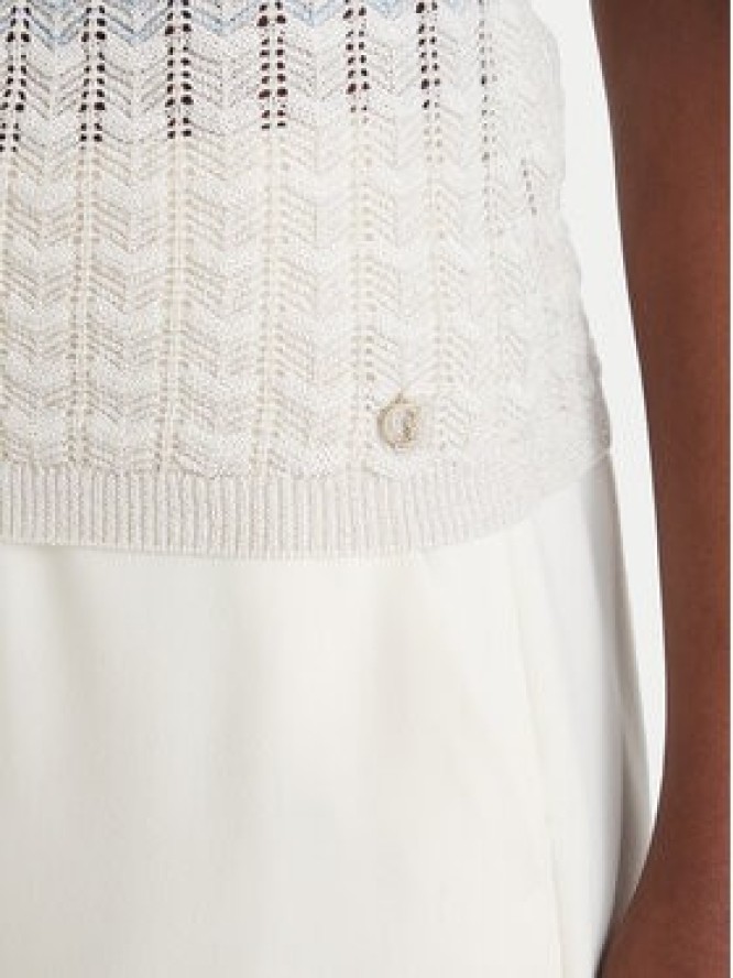 Guess Sweter W6GR08 Z0589 Beżowy Regular Fit