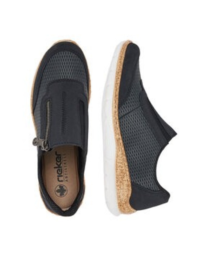 Rieker Sneakersy N42F3-14 Granatowy