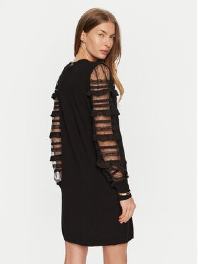 TWINSET Sukienka dzianinowa 241TP3530 Czarny Regular Fit