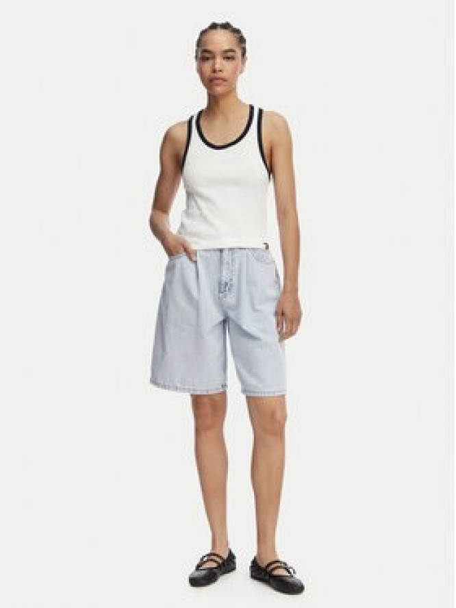 Tommy Hilfiger Top UW0UW06308 Biały Regular Fit