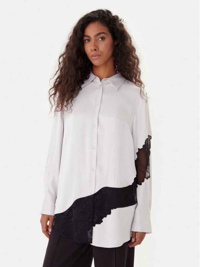 BOSS Koszula Belacey 50546595 Szary Regular Fit