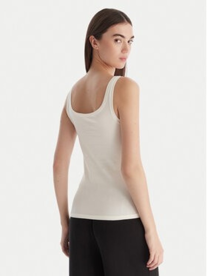 Hunkemöller Top Singlet 302723 Biały Slim Fit