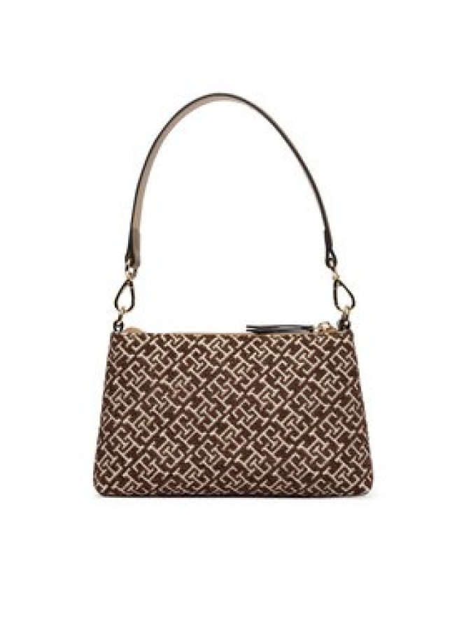 Tommy Hilfiger Torebka Th Jacquard Mini Shoulder Bag AW0AW19006 Brązowy