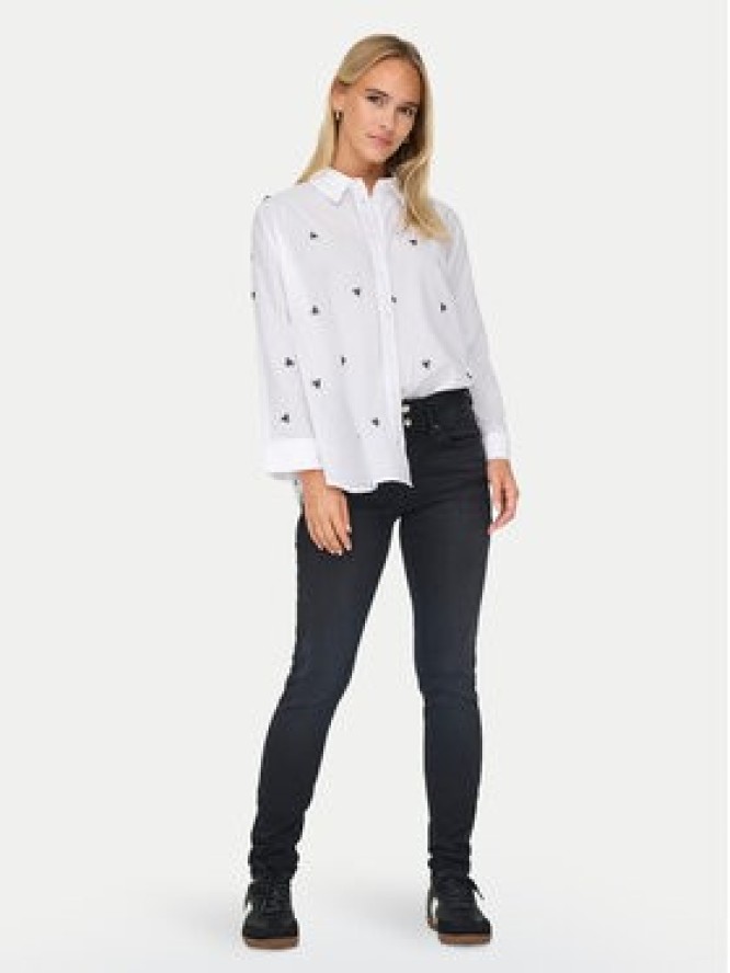ONLY Koszula 15283743 Biały Box Fit