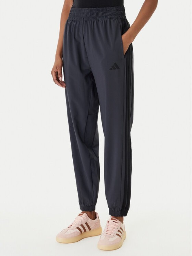 adidas Spodnie dresowe Train Essentials 3-Stripes Woven KC5496 Czarny Regular Fit