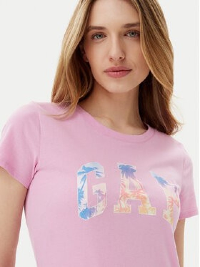 Gap T-Shirt 776775-06 Różowy Regular Fit