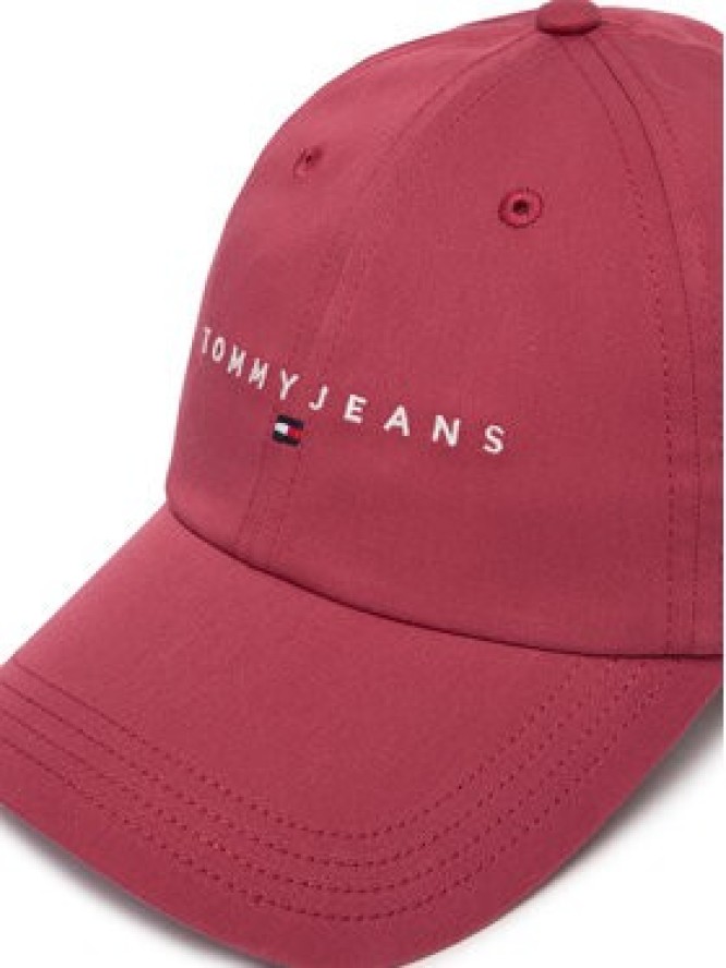 Tommy Jeans Czapka z daszkiem Tjw Linear Logo 6 Panel Cap AW0AW16868 Czerwony