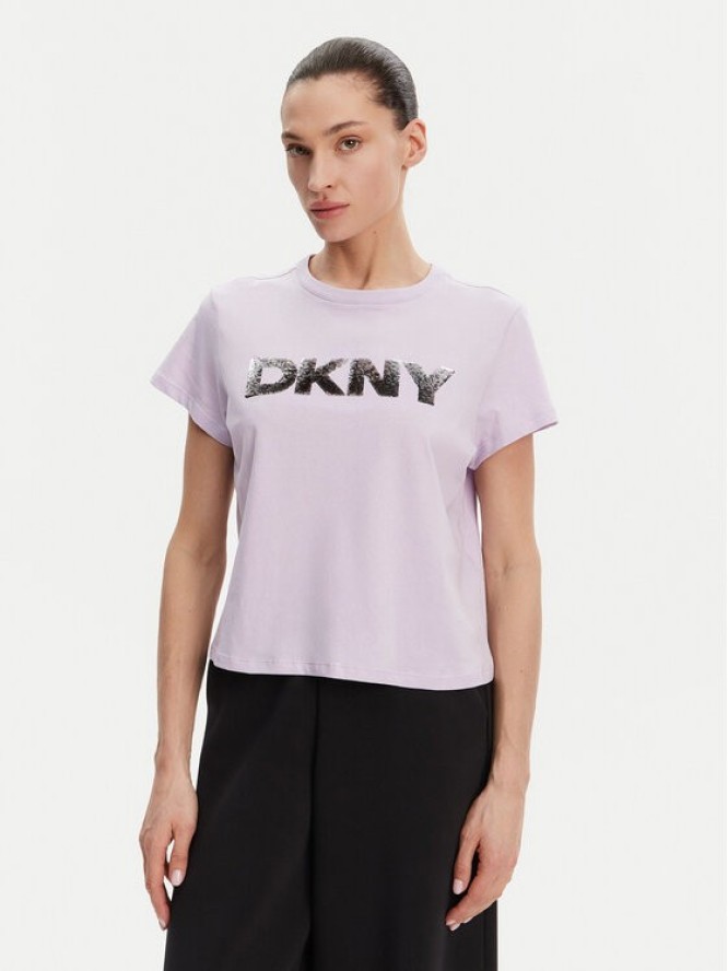 DKNY Sport T-Shirt DP4T1035 Fioletowy Regular Fit
