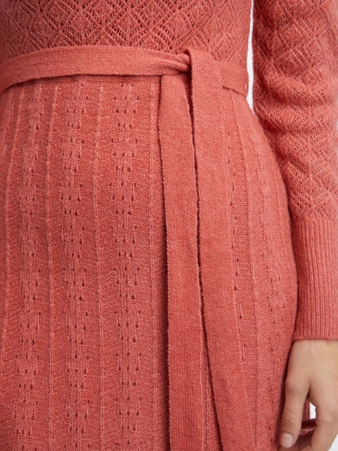 orsay Sukienka dzianinowa w kolorze koralowym rozmiar: M