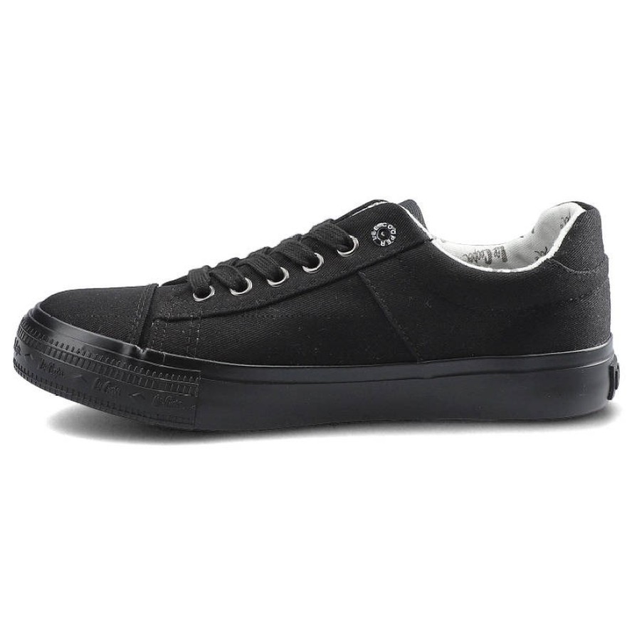 Trampki damskie Lee Cooper, sznurowany fason cholewka tekstylna niska cholewka przed kostkę gładka minimalistyczna forma gruba płaska podeszwa lekka