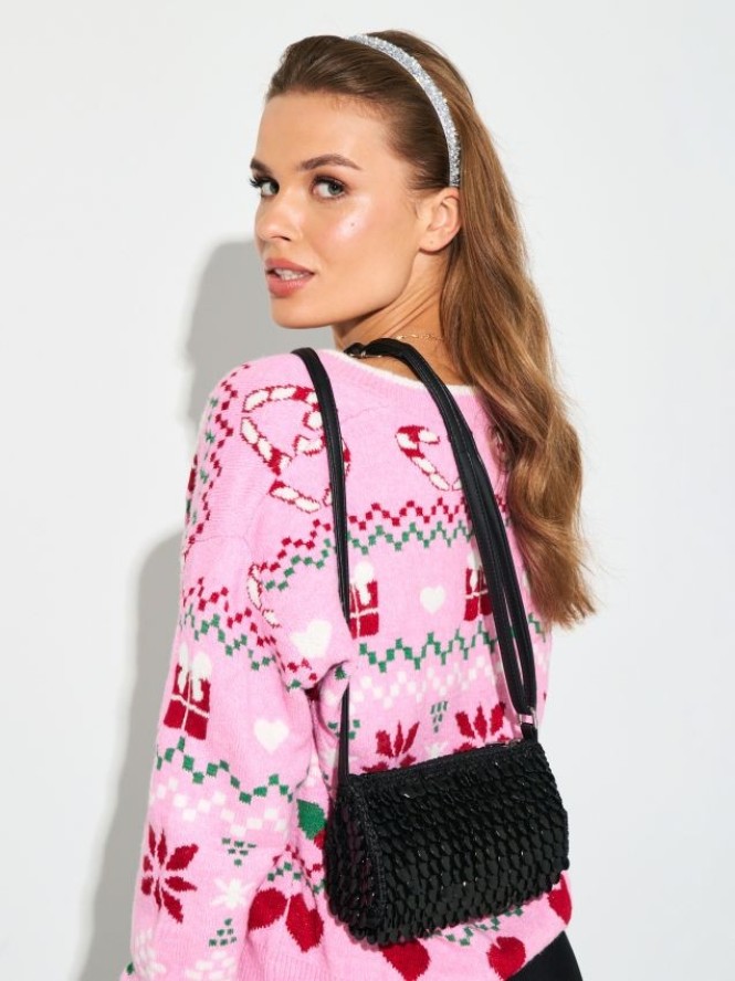 Torebka listonoszka - czarny