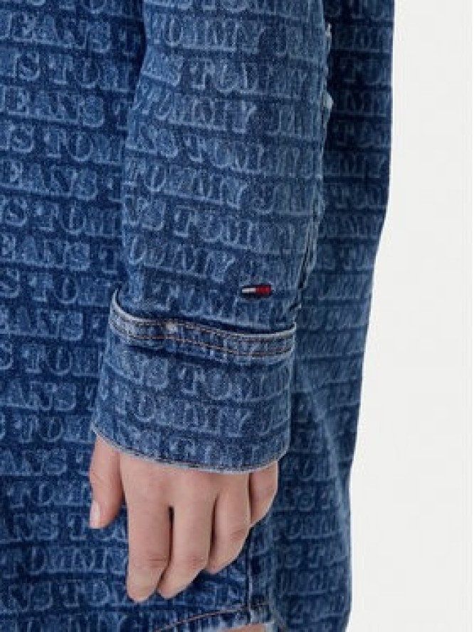Tommy Jeans Sukienka jeansowa DW0DW22492 Niebieski Relaxed Fit